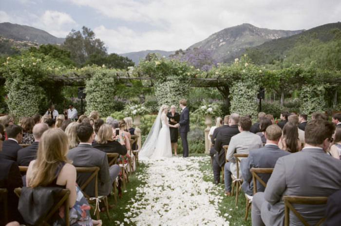 Monika and Charlie's Wedding at San Ysidro Ranch, Santa Barbara, CA. Designed by Event of the Season. Florals by Knot Just Flowers. Photos by Kristen Beinke Photography | www.kristenbeinke.com