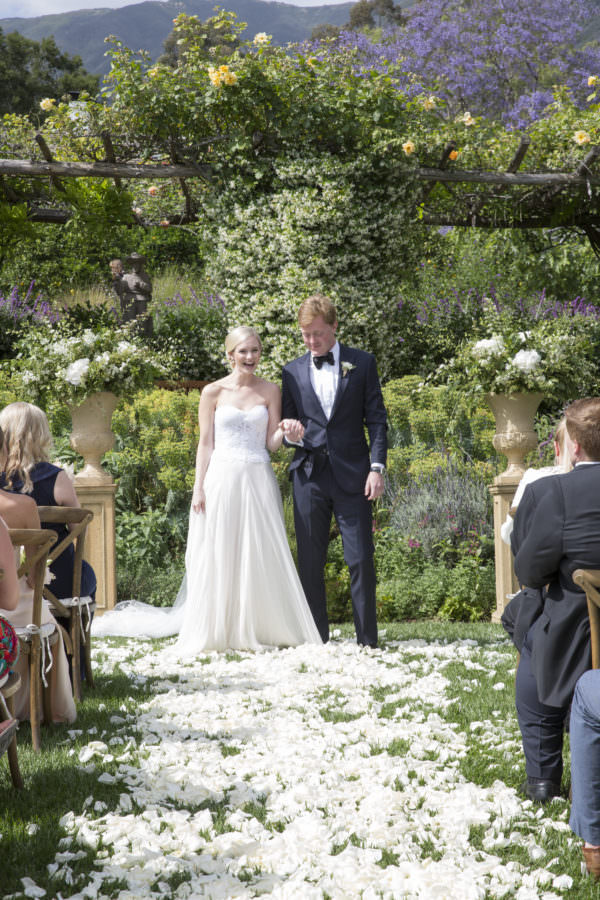 Monika and Charlie's Wedding at San Ysidro Ranch, Santa Barbara, CA. Designed by Event of the Season. Florals by Knot Just Flowers. Photos by Kristen Beinke Photography | www.kristenbeinke.com