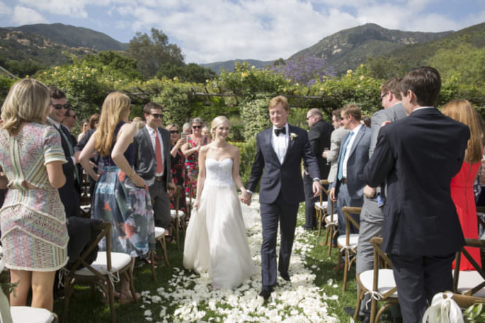 Monika and Charlie's Wedding at San Ysidro Ranch, Santa Barbara, CA. Designed by Event of the Season. Florals by Knot Just Flowers. Photos by Kristen Beinke Photography | www.kristenbeinke.com