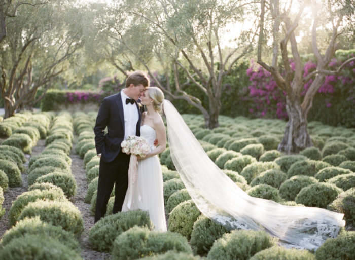 Monika and Charlie's Wedding at San Ysidro Ranch, Santa Barbara, CA. Designed by Event of the Season. Florals by Knot Just Flowers. Photos by Kristen Beinke Photography | www.kristenbeinke.com
