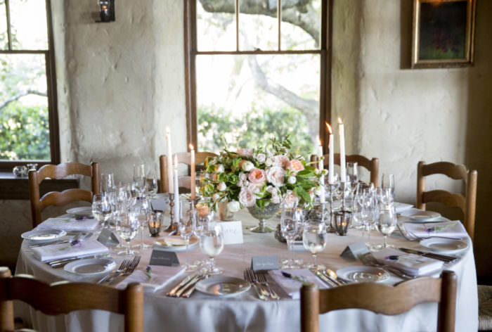 Monika and Charlie's Wedding at San Ysidro Ranch, Santa Barbara, CA. Designed by Event of the Season. Florals by Knot Just Flowers. Photos by Kristen Beinke Photography | www.kristenbeinke.com